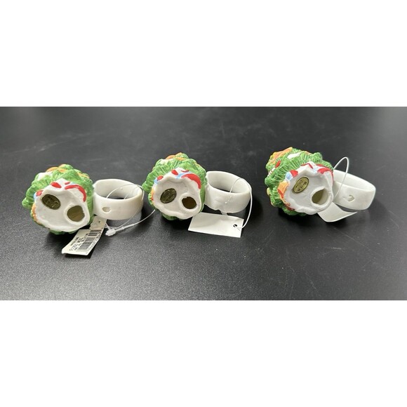 Christmas Tree Ceramic Napkin Rings (6) - Picture 7 of 12